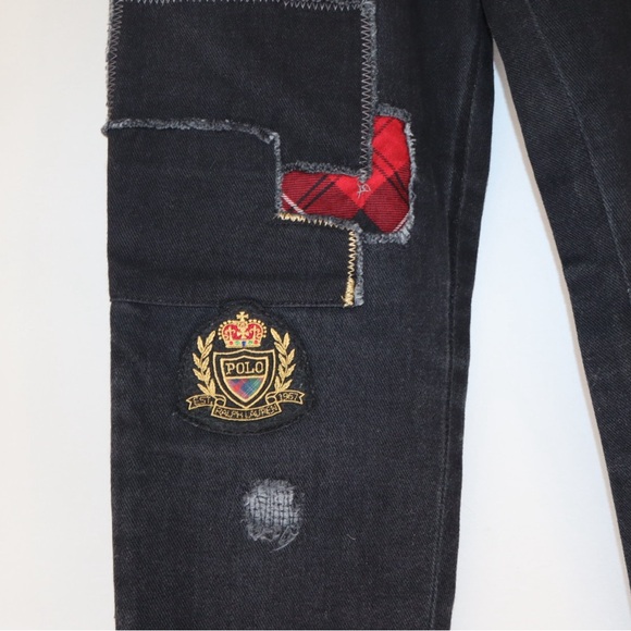 NWT Polo by Ralph Lauren Patchwork Denim Jeans - Picture 7 of 7